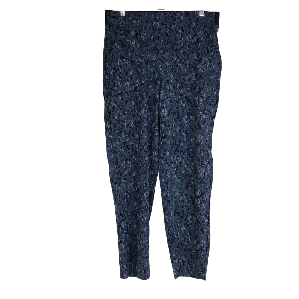 ATHLETA -WOMEN'S 12 - BLUE POLYESTER BLEND ELASTIC WAIST PANT